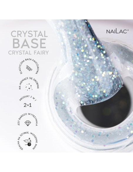 Rubber Base Crystal Fairy NaiLac 7ml