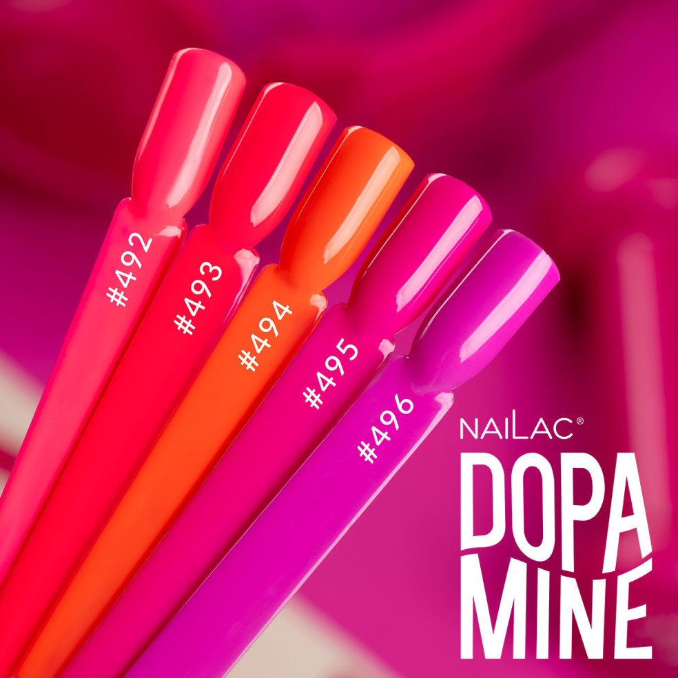 Paleta kolorów hybryd z kolekcji Dopamine