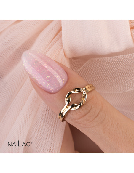 Kciuk pokryty żelem w butelce Jelly Bottle Bling Princess w kolorze różowym z mieniącymi się wielobarwnie drobinkami