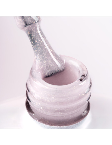 Pędzelek zanurzony w żelu w butelce w odcieniu jasnofioletowym z brokatem Jelly Bottle Bling Whisper