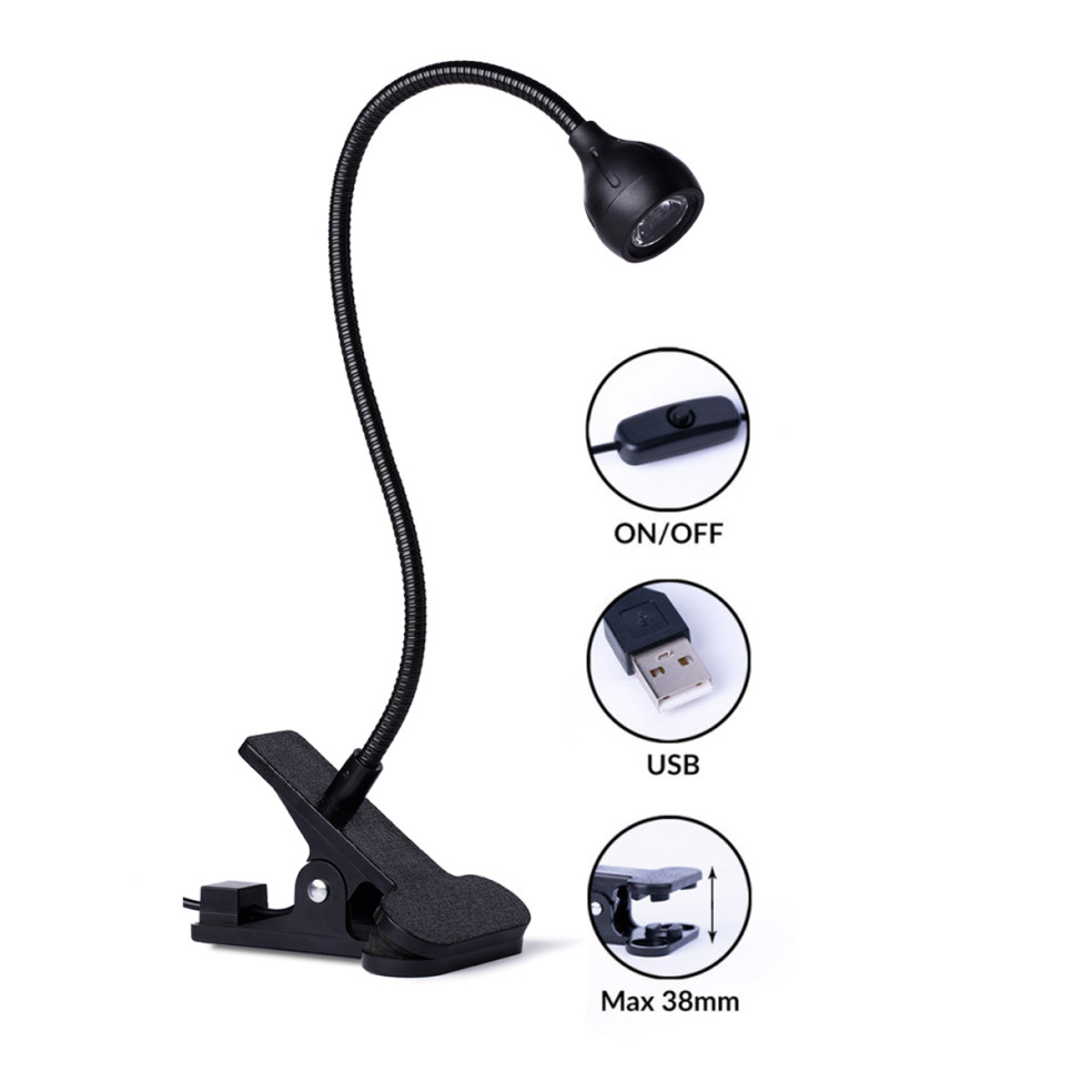 Lampka biurkowa UV LED 5W Black