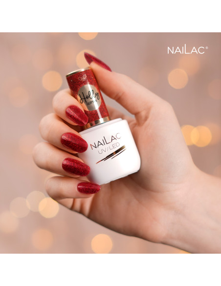 Lakier hybrydowy Holly Glitter NaiLac 7ml NaiLac - 4