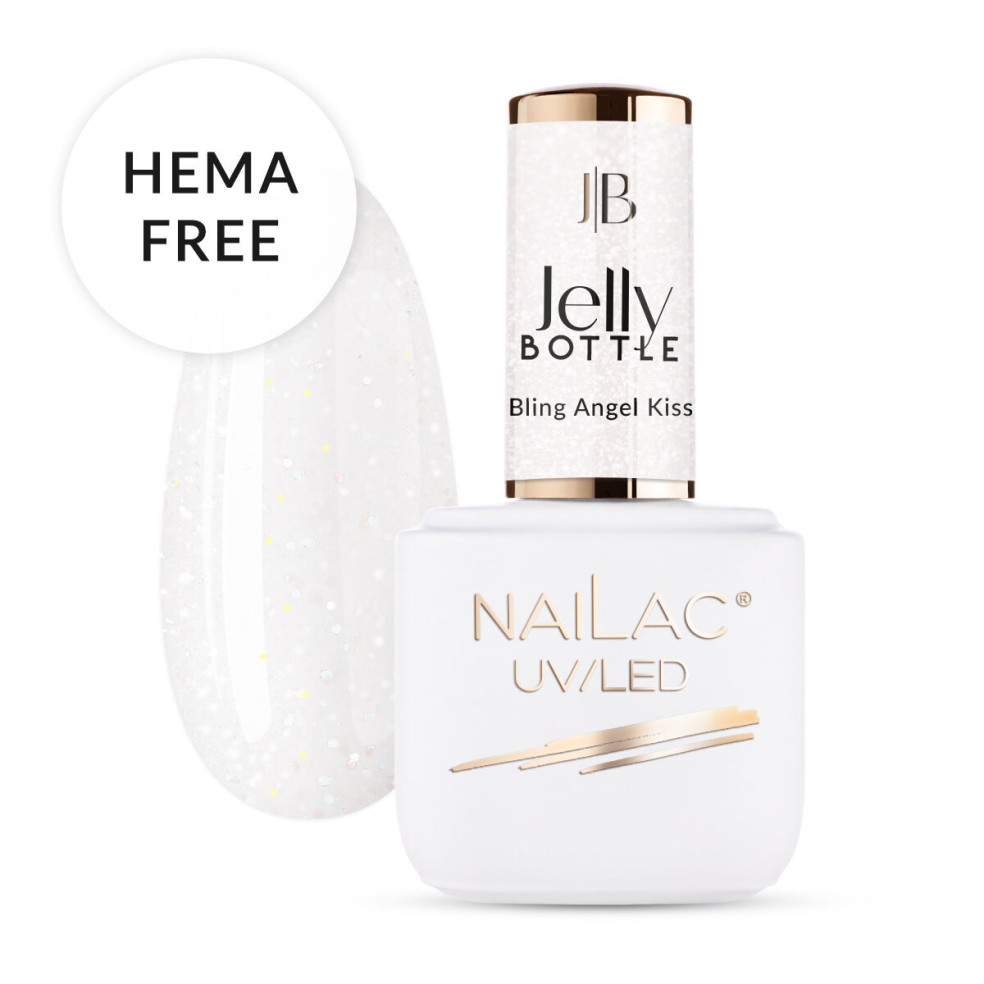Butelka z żelem Jely Bottle Bling Angel Kiss w kolorze mlecznym ze złotymi drobinkami