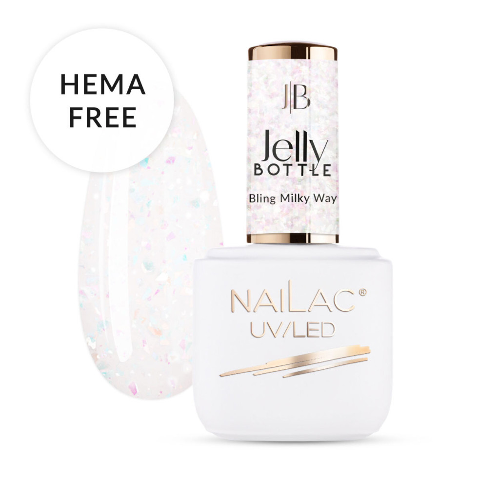 Żel w butelce Jelly Bottle Bling Milky Way NaiLac 7ml