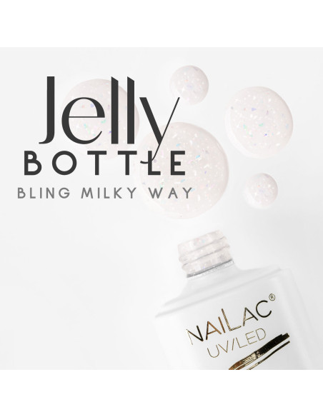 Żel w butelce Jelly Bottle Bling Milky Way NaiLac 7ml