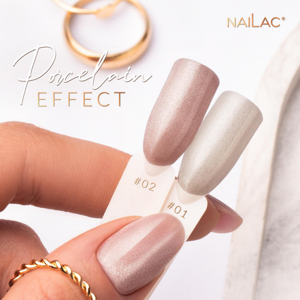 Hybrid polish Porcelain Effect #01 NaiLac 7ml NaiLac - 5
