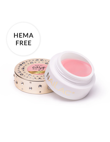 Słoiczek z beżowym żelem do przedłużania paznoki easyGel