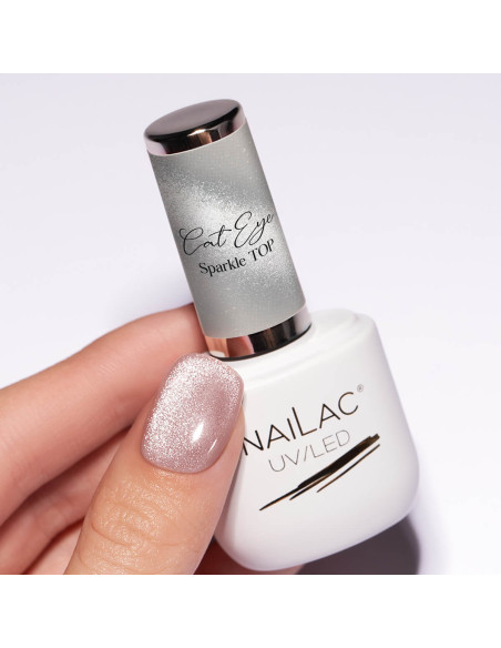 Hybrid top coat Cat Eye Sparkle Top NaiLac 7ml
