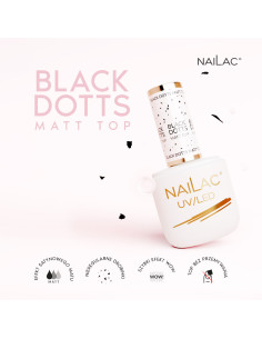 Top hybrydowy Black Dotts Matt TOP NaiLac 7ml NaiLac - 6 2