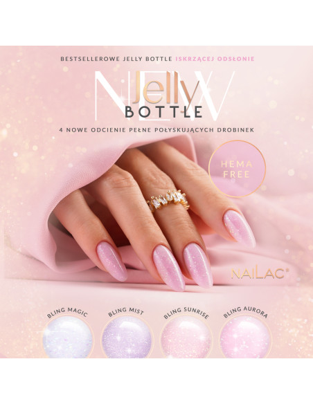 Żel w butelce Jelly Bottle Bling Mist NaiLac 7ml