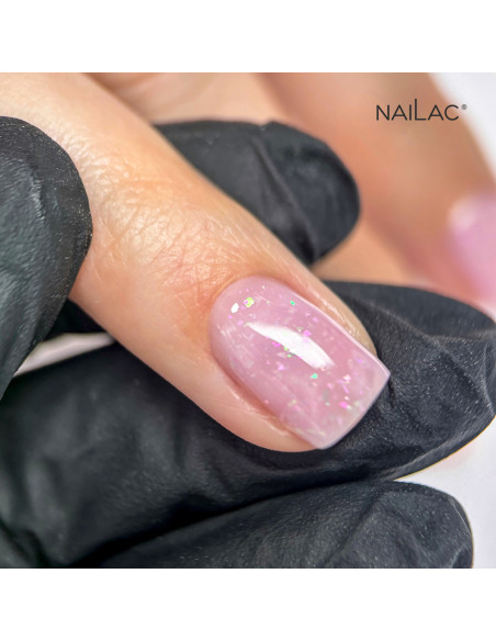 żel w butelce Jelly Bottle Bling Aurora na paznokciu