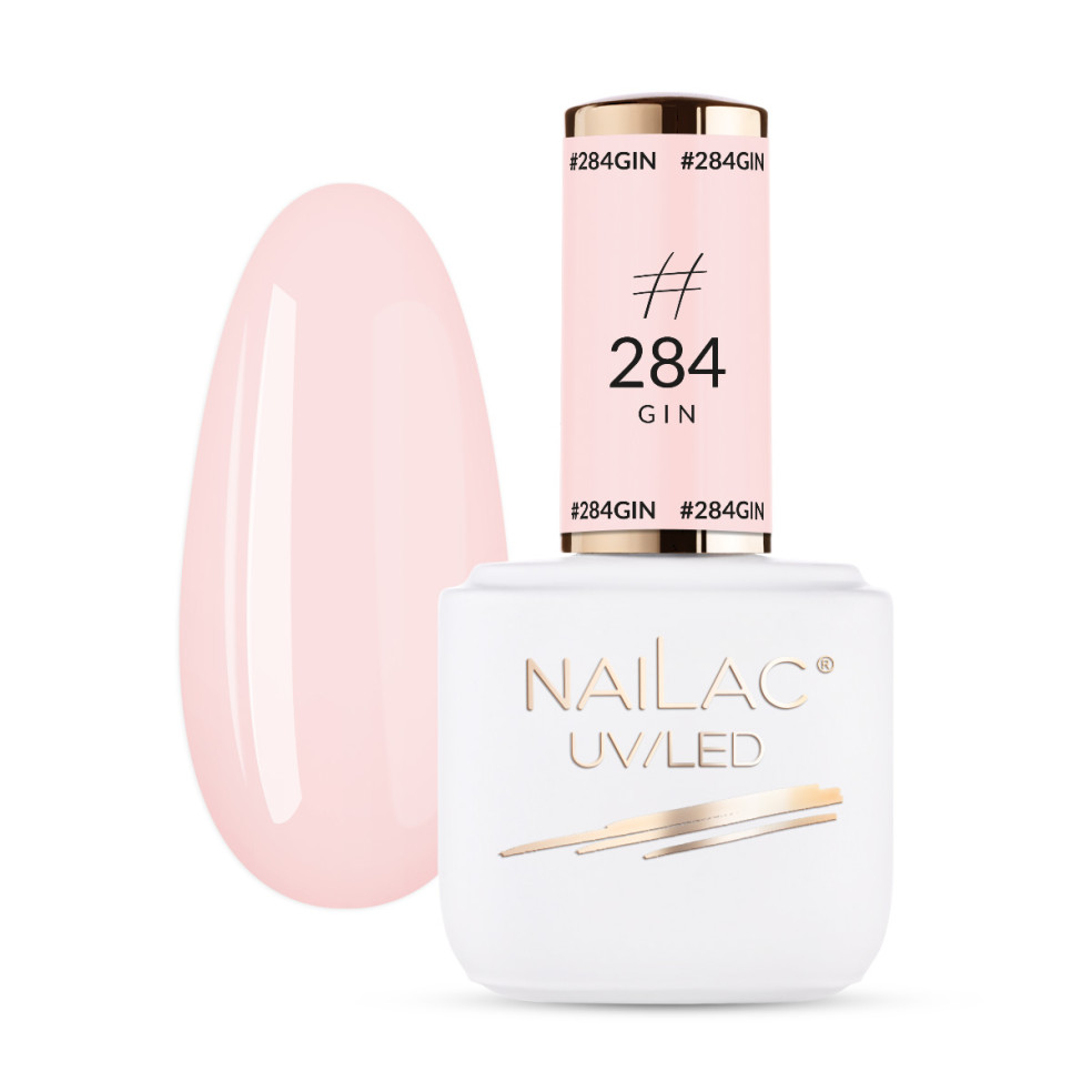#284 GIN Lakier hybrydowy NaiLac 7ml - Termin ważności 12.2025