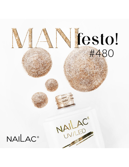 #480 Hybrid polish NaiLac 7ml - Expiration date 03/2025