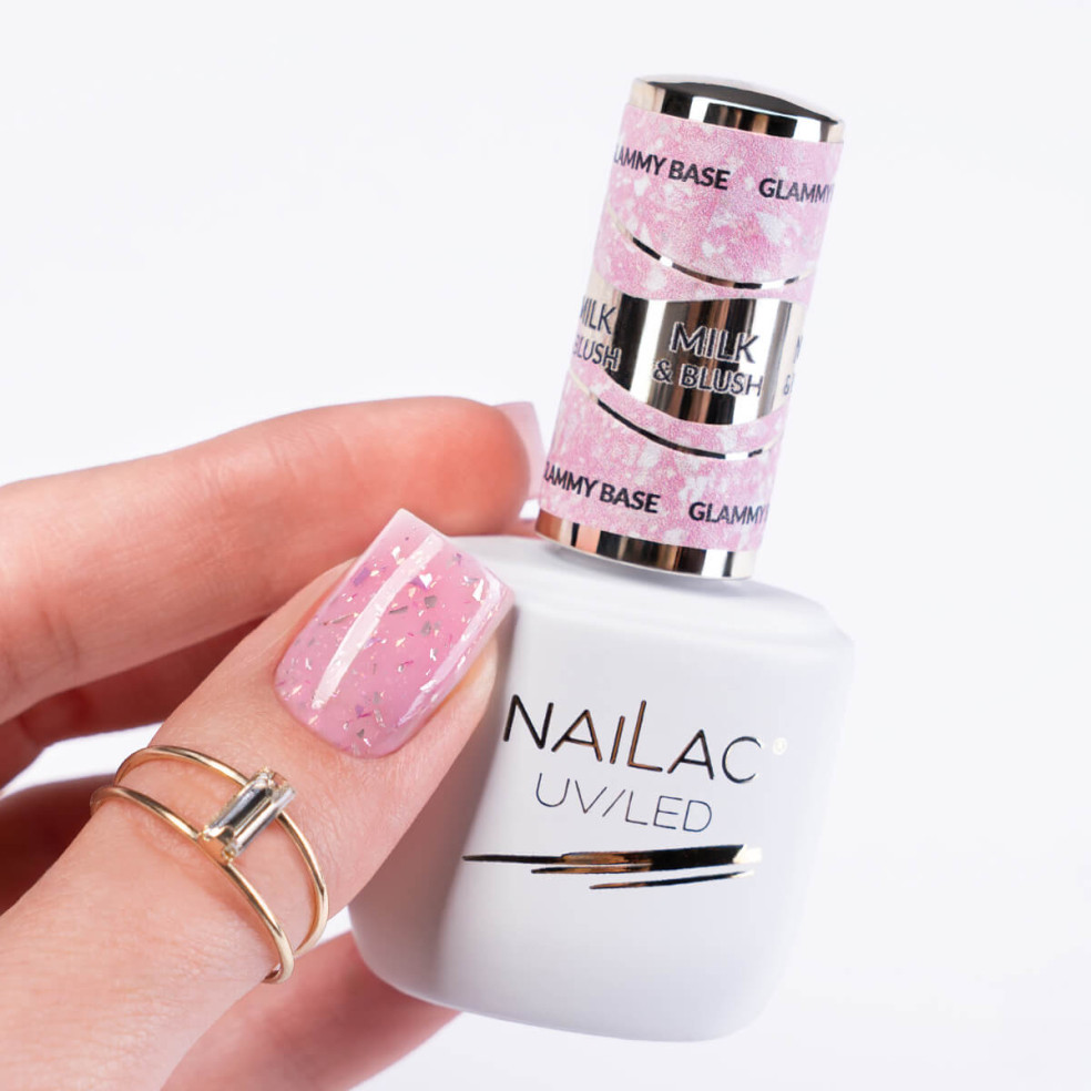 Rubber Base Glammy Base Milk&Blush...