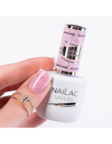Baza kauczukowa Glammy Base Milk&Blush NaiLac 7ml