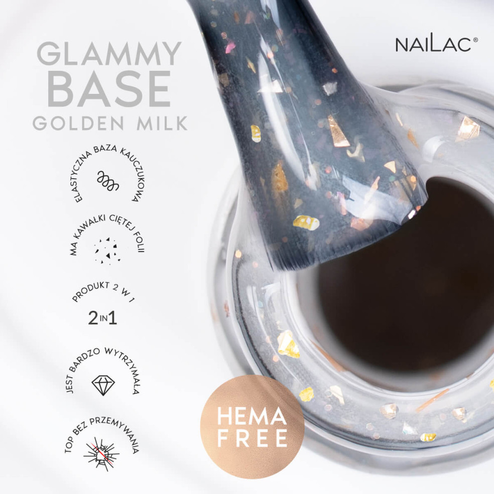 Rubber Base Glammy Base Golden Milk...