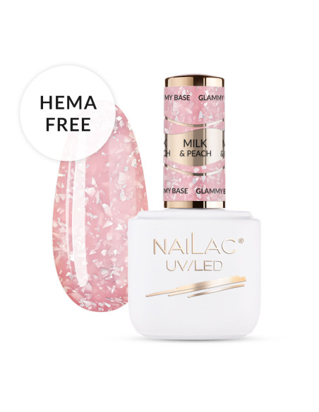 Rubber Base Glammy Base Milk&Peach NaiLac 7ml