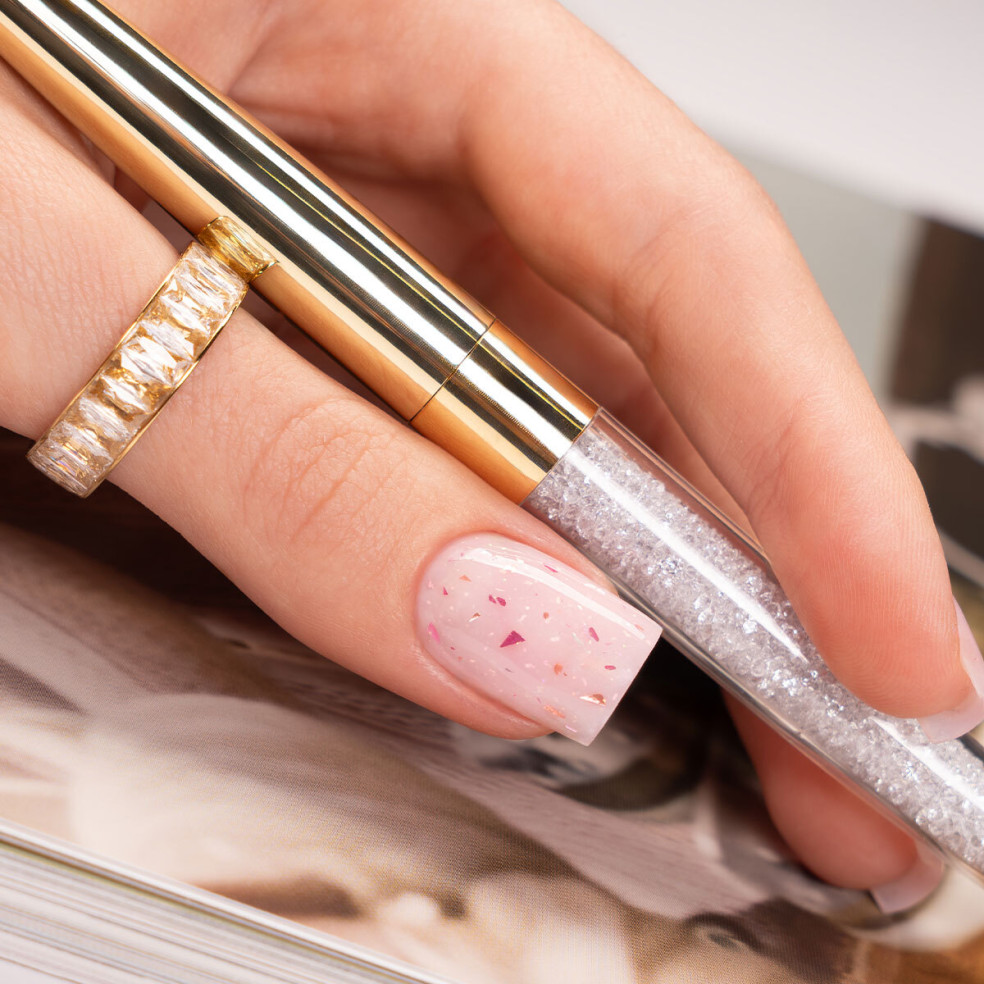 Rubber Base Glammy Base Milk&Rose...