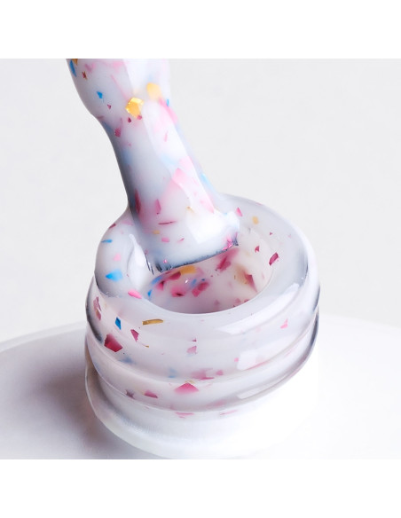 Baza kauczukowa Glammy Base Milk&Confetti NaiLac 10ml
