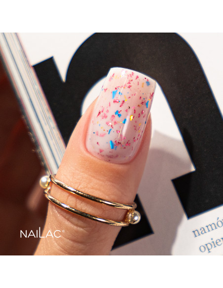 Rubber Base Glammy Base Milk&Confetti NaiLac 10ml