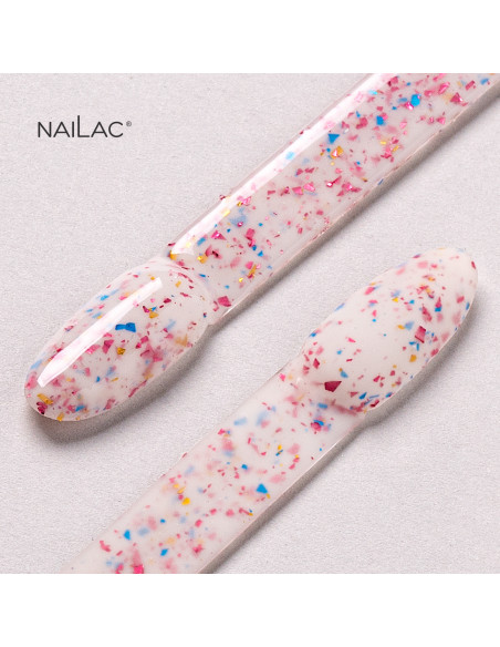 Baza kauczukowa Glammy Base Milk&Confetti NaiLac 10ml