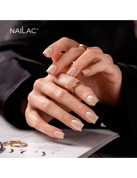 Baza kauczukowa Glammy Base Milk&Gold NaiLac 10ml