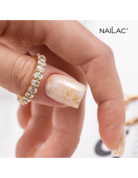 Rubber Base Glammy Base Milk&Gold NaiLac 10ml