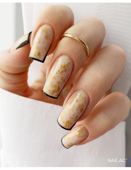 Rubber Base Glammy Base Milk&Gold NaiLac 10ml