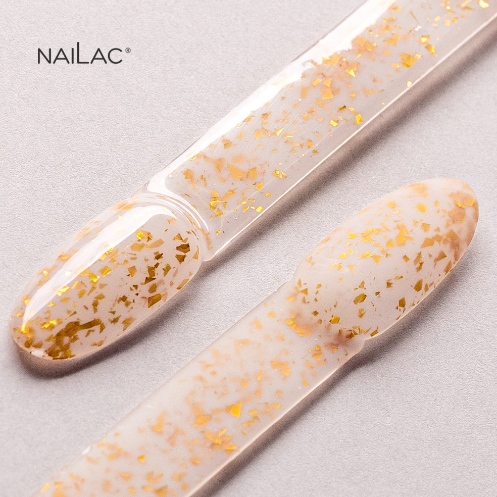 Rubber Base Glammy Base Milk&Gold...