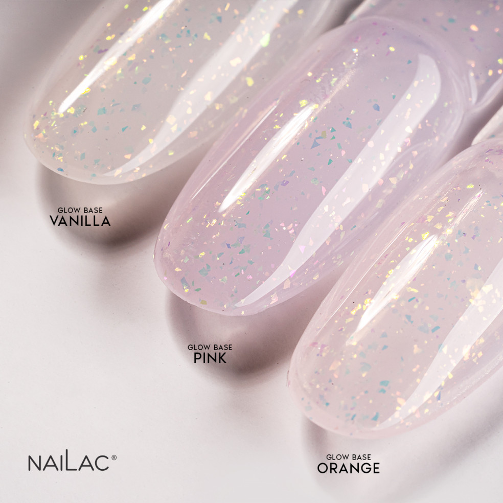 Rubber Base Glow Base Orange NaiLac 10ml