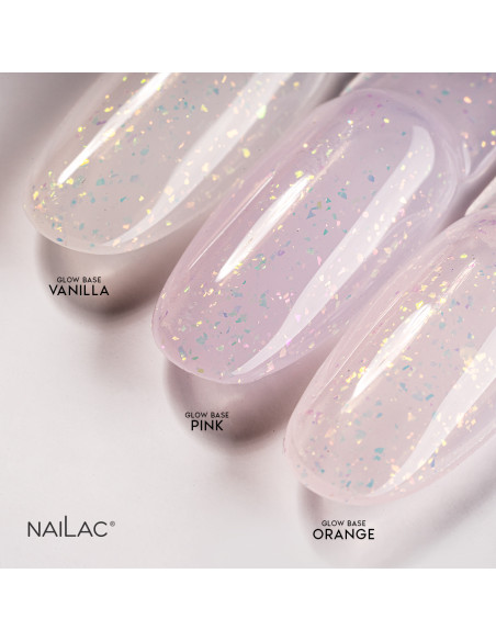 Rubber Base Glow Base Orange NaiLac 10ml