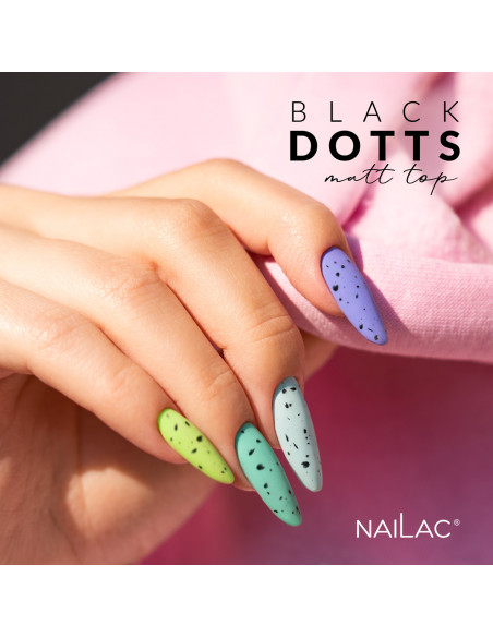 Top hybrydowy Black Dotts Matt TOP NaiLac 7ml NaiLac - 3
