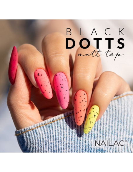 Top hybrydowy Black Dotts Matt TOP NaiLac 7ml NaiLac - 2