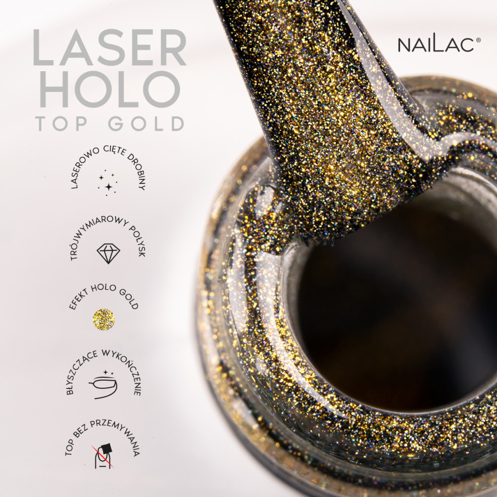 Top hybrydowy Laser Holo Top Gold...