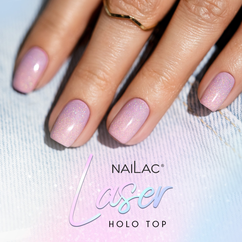 Hybrid top coat Laser Holo Top NaiLac...