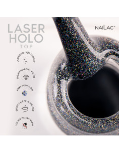 Top hybrydowy Laser Holo Top NaiLac 10ml 2