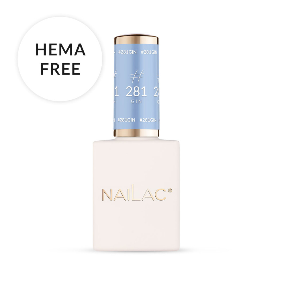 #281 GIN Lakier hybrydowy NaiLac 7ml