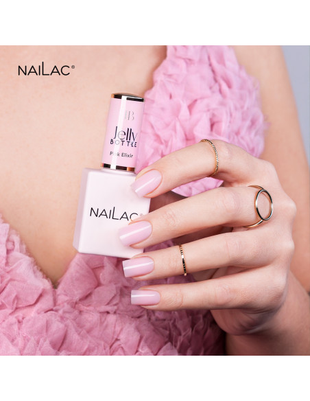 Żel w butelce Jelly Bottle Pink Elixir NaiLac 10ml