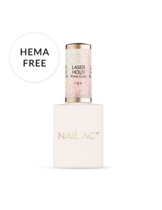 Top hybrydowy Laser Holo Top Rose Gold 10ml NaiLac