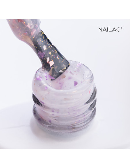 Rubber Base Glammy Base Milk&Purple NaiLac 10ml