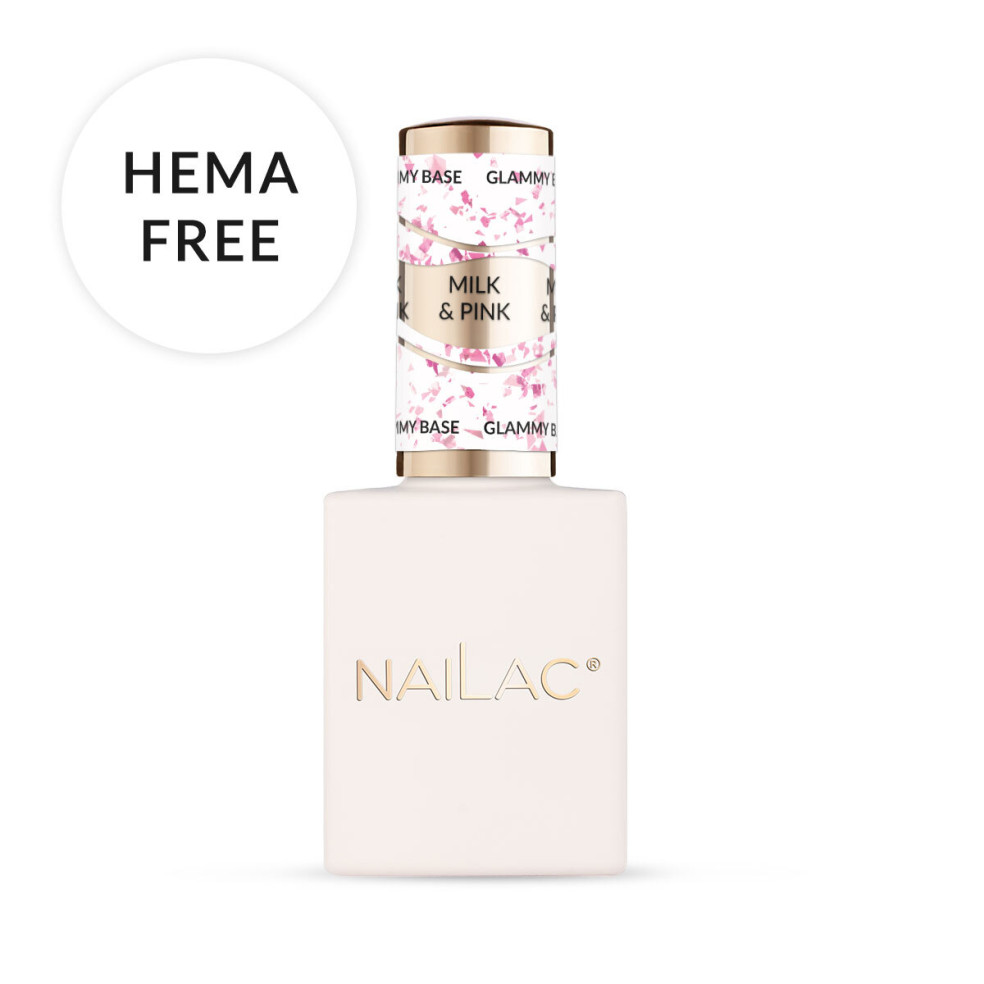Baza kauczukowa Glammy Base Milk&Pink NaiLac 10ml