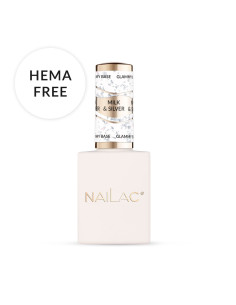 Baza kauczukowa Glammy Base Milk&Silver NaiLac 10ml