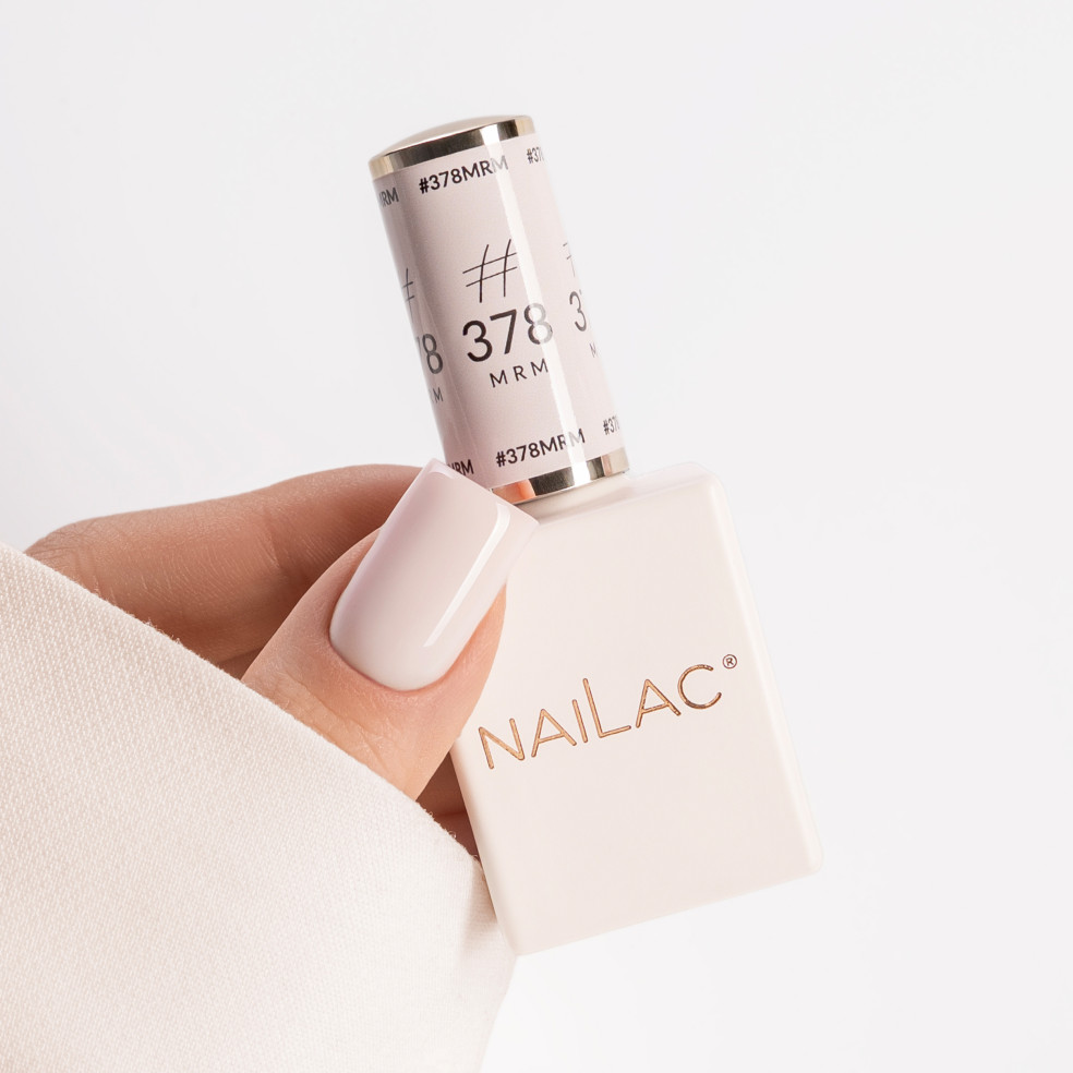 kciuk pomalowany lakierem kauczukowym #378 MRM NaiLac 7ml