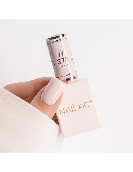 kciuk pomalowany lakierem kauczukowym #378 MRM NaiLac 7ml