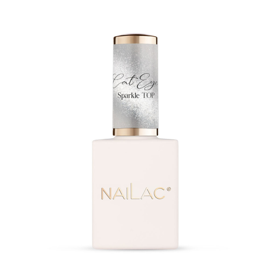 Top hybrydowy Cat Eye Sparkle NaiLac...