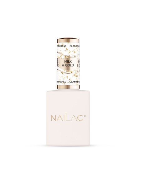 Rubber Base Glammy Base Milk&Gold NaiLac 10ml