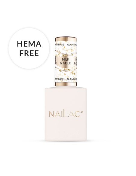 Baza kauczukowa Glammy Base Milk&Gold NaiLac 10ml