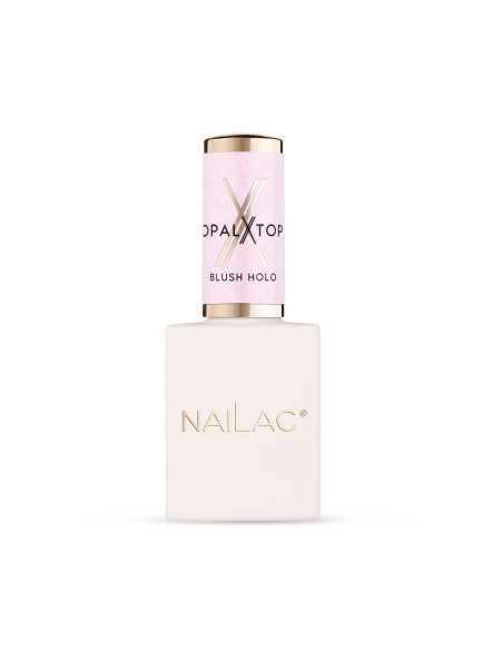 Top hybrydowy OpalX Top Blush Holo NaiLac 10ml
