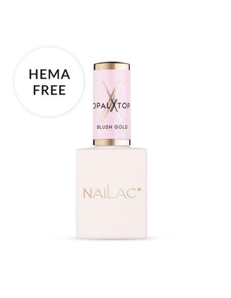Top hybrydowy OpalX Top Blush Gold NaiLac 10ml
