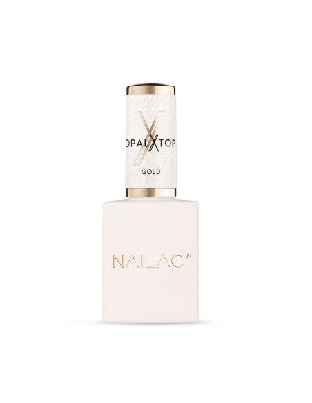 Hybrid top coat OpalX Top Gold NaiLac 10ml